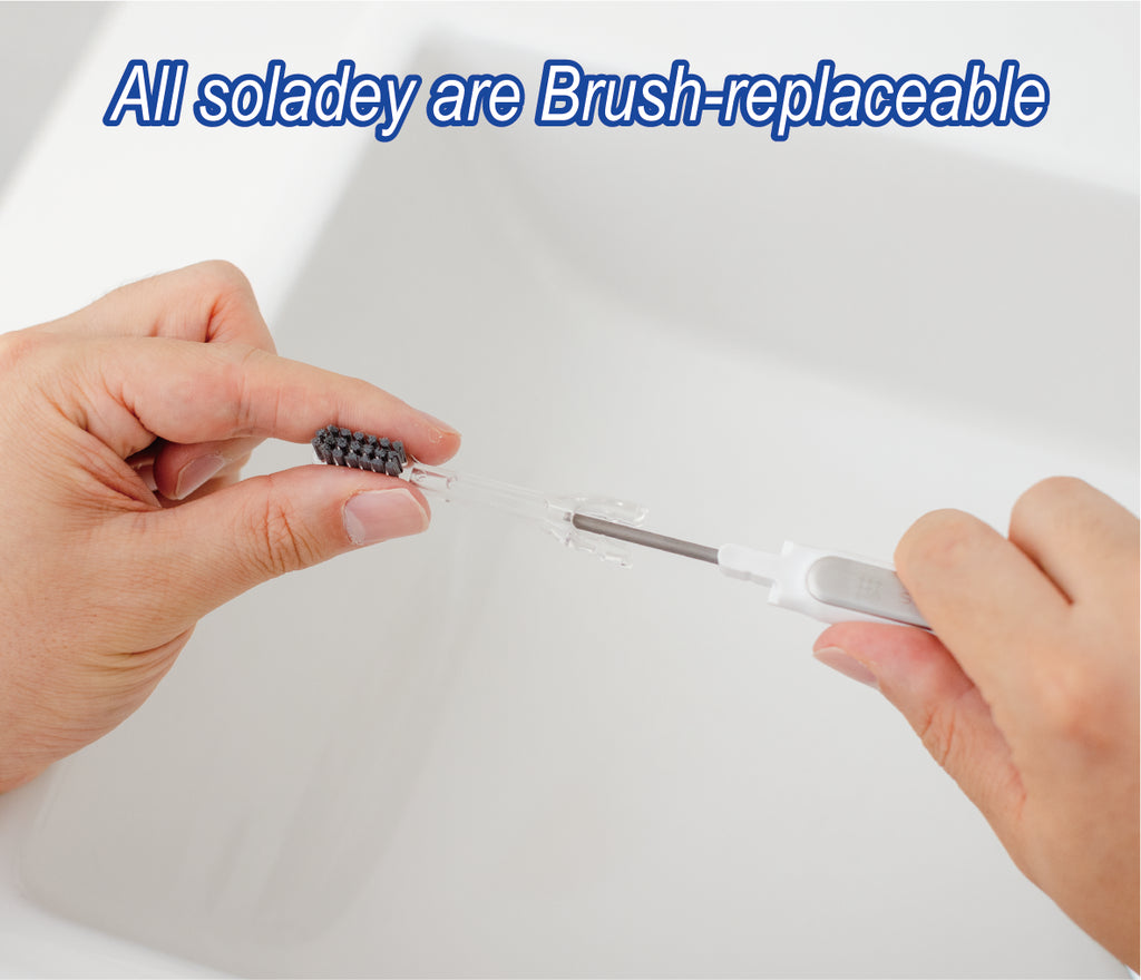 Soladey Rhythm2 Ionic Power Electric Toothbrush Solar Panels-TiO2 Semi