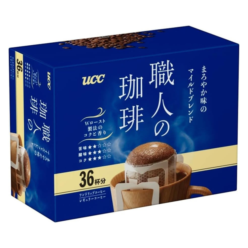 UCC Craftsman Coffee Drip Coffee Mild Blend with Smooth Flavor 36 Serv