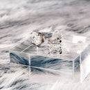 Pt950 Emerald Cut Lab Grown Diamond Stud 2ct IGI - YUUKI JEWELLERY JAPAN