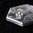 Pt950 Emerald Cut Lab Grown Diamond Stud 2ct IGI - YUUKI JEWELLERY JAPAN