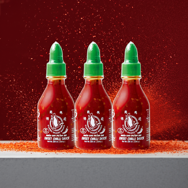 Sriracha Hot Sauce Bottle Sweet Chili Spicy Thai 200ml x 3 bottle Flying Goose - Tokyo Sakura Mall