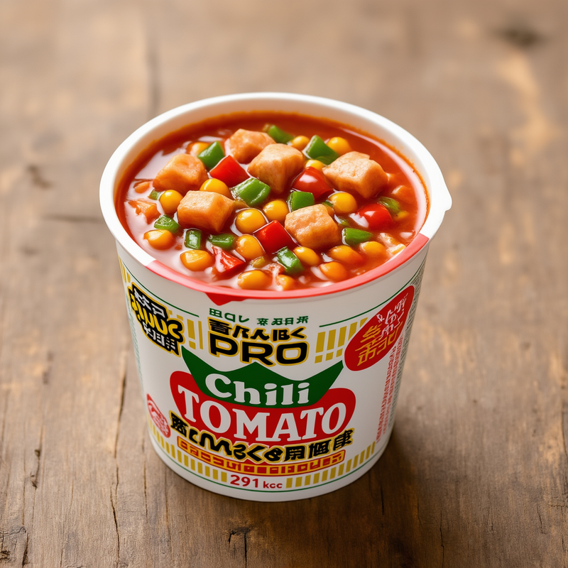 NISSIN Cup Noodle PRO High Protein & Low Sugar Chili Tomato 79g x 12 Packs Japan - Tokyo Sakura Mall