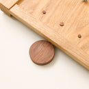 Wooden Leaf Pendulum Wall Clock Natural Design 29.5cm - Suzuki Kobo