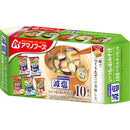 Amano Foods Instant Miso Soup Salt reduction 5-Flavor Set (10 Assorted Packs) Made in JAPAN