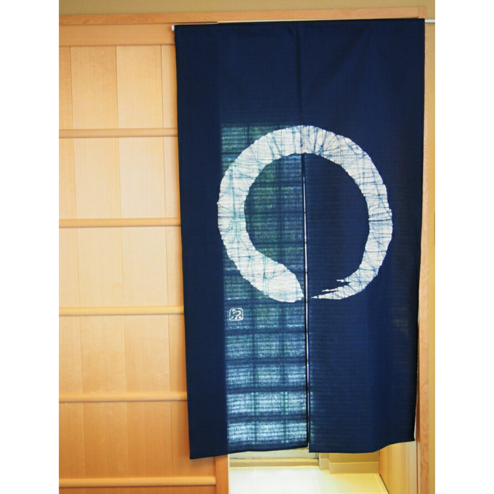 Japanese Noren Curtain Roketsuzome which is masterpiece in Kyoto Japan