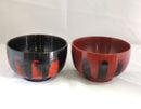 Sakurai Lacquerware Meoto Donwan with Hakeme Finish Made in JAPAN - Kurumira