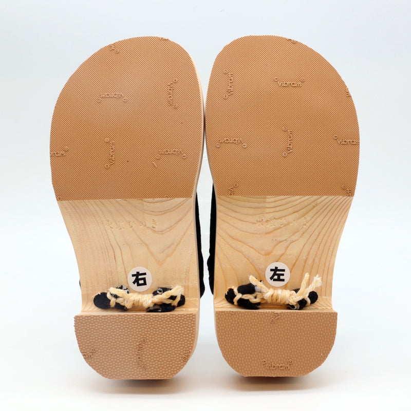 GETALS COLOR Strap Japanese Five-Toe Wooden Sandals with Tono Hinoki - Saganoya