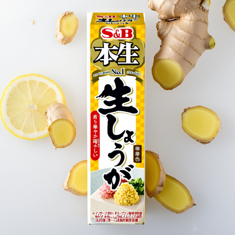S&B Hon Nama Fresh Ginger 40g Tube Natural Color – Made in JAPAN - Tokyo Sakura Mall
