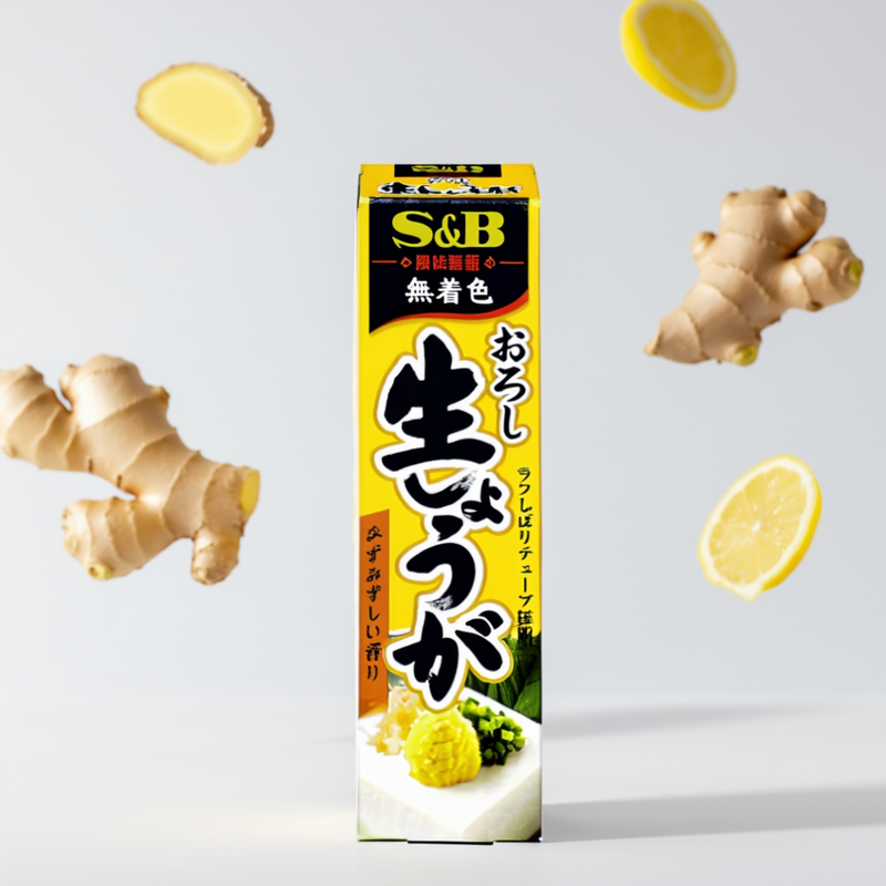 S&B Hon Nama Fresh Ginger 40g Tube Natural Taste – Made in JAPAN - Tokyo Sakura Mall