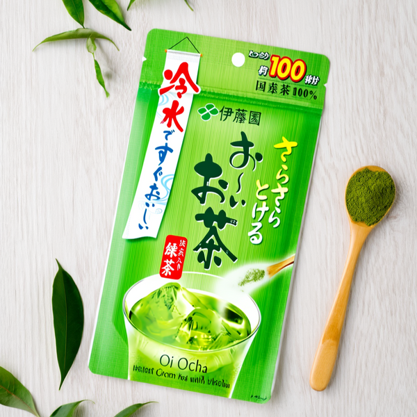 Dodgers Shohei Ohtani Recommend Ito En Oi Ocha Matcha Powder 80g (Green Tea) Resealable Bag Made in Japan - Tokyo Sakura Mall