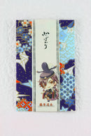 Pochibukuro (Small Decorative Envelope) with Gratitude Messages -Set of 3- (Murasaki Shikibu, Fujiwara no Michinaga, Abe no Seimei, Sei Shonagon, Akiko) Manga-Style Designs - Kurumira Shop