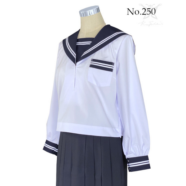 Authentic Japanese Sailor School Uniform Top 250 (Long Sleeve) - Shizuoka City