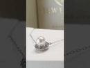 PT950 Akoya Pearl 5.5mm Natural Diamond 0.18ct Pendant Made in JAPAN - YUUKI JEWELLERY JAPAN
