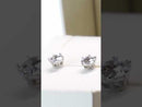 Pt950 Solitaire Round Earrings with Lab-Grown Diamond (1.0ct, Certified) Made in JAPAN - YUUKI JEWELLERY JAPAN