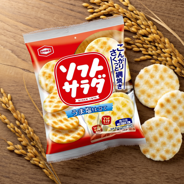 Kameda Seika Soft Salad Lightly Salted Rice Crackers 20 Pieces – Made in JAPAN - Tokyo Sakura Mall