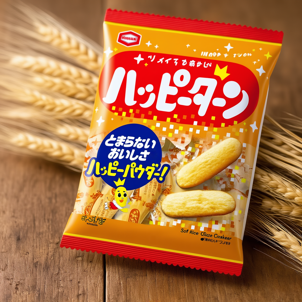 Kameda Seika Happy Turn Sweet & Salty Rice Crackers 96g – Made in JAPA