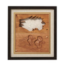 Rakugan Wooden Mold Art Frame – Iris Flower Japanese Décor - Kurumira Shop