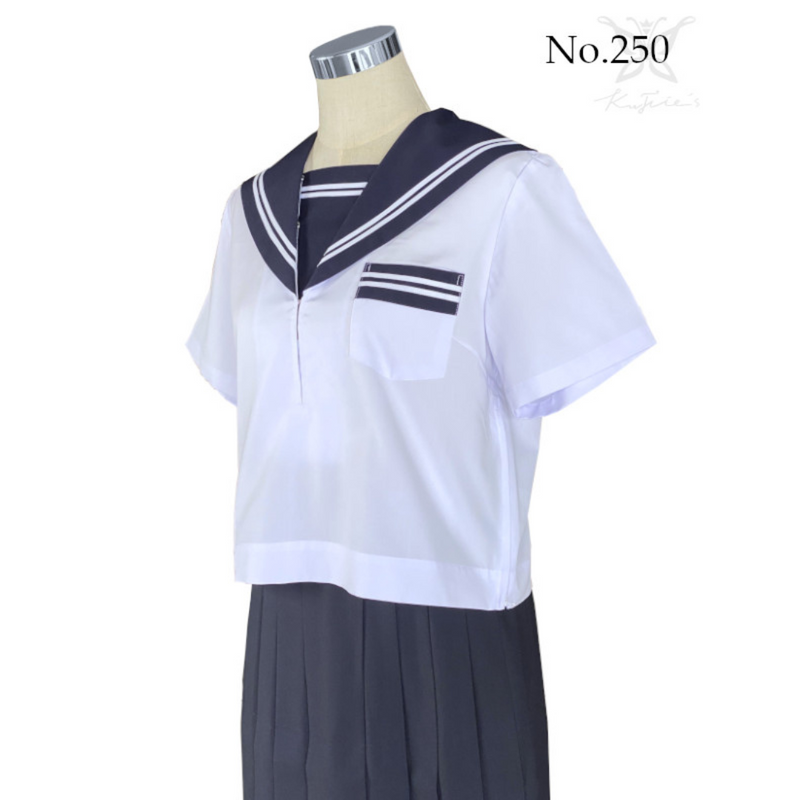 Authentic Japanese Sailor School Uniform Top 250 (Short Sleeve) - Shizuoka City