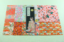 Yuzen Chiyogami Paper (Murasaki Shikibu, Fujiwara no Michinaga, Abe no Seimei, Sei Shonagon, Akiko) – Manga-Style Designs – 22×22cm - Kurumira Shop