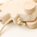 Momongcar Wooden Pull Toy Flying Squirrel Natural Wood - Suzuki Kobo
