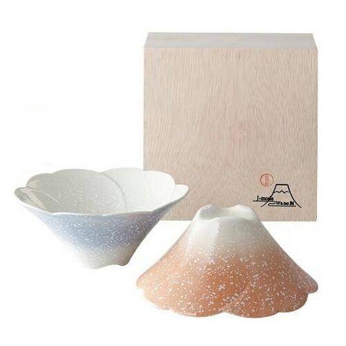 Fuji-Zakura Pair Bowl Sets Microwavable OK Made in Japan Special Set