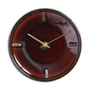 GLAZED CLOCK Ceramic Clock Handmade Tajimi Gifu Send from Japan - Kurumira Shop