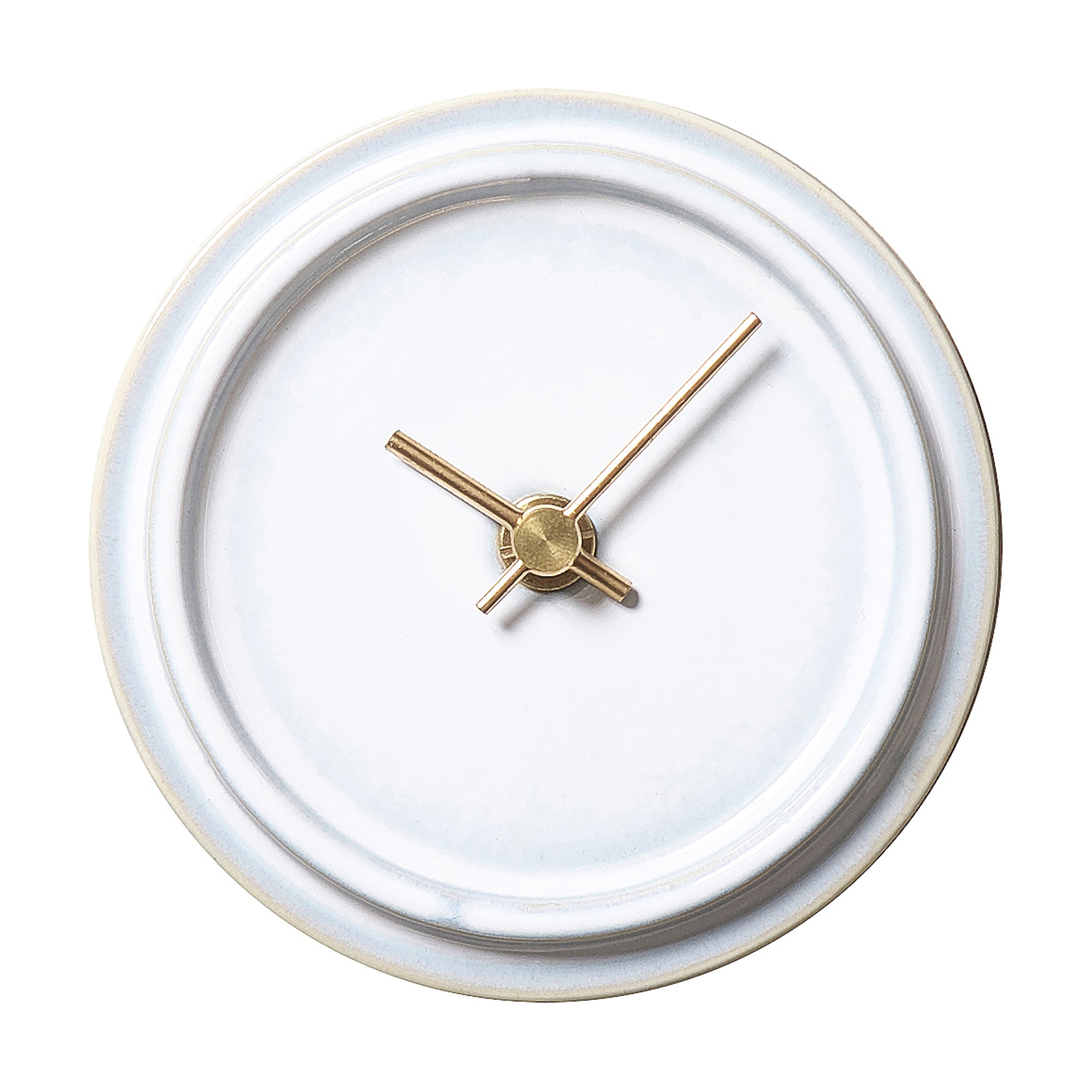 GLAZED CLOCK Ceramic Clock Handmade Tajimi Gifu Japan