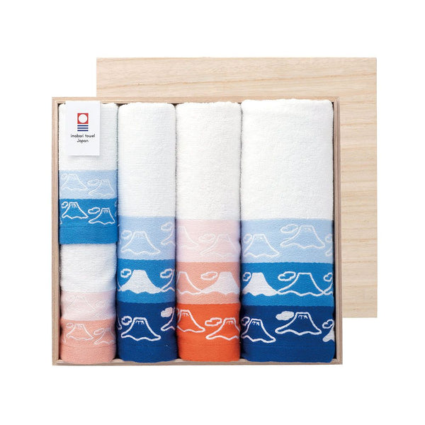 FUJI Towel Set E With wooden box Japan Craze Shop