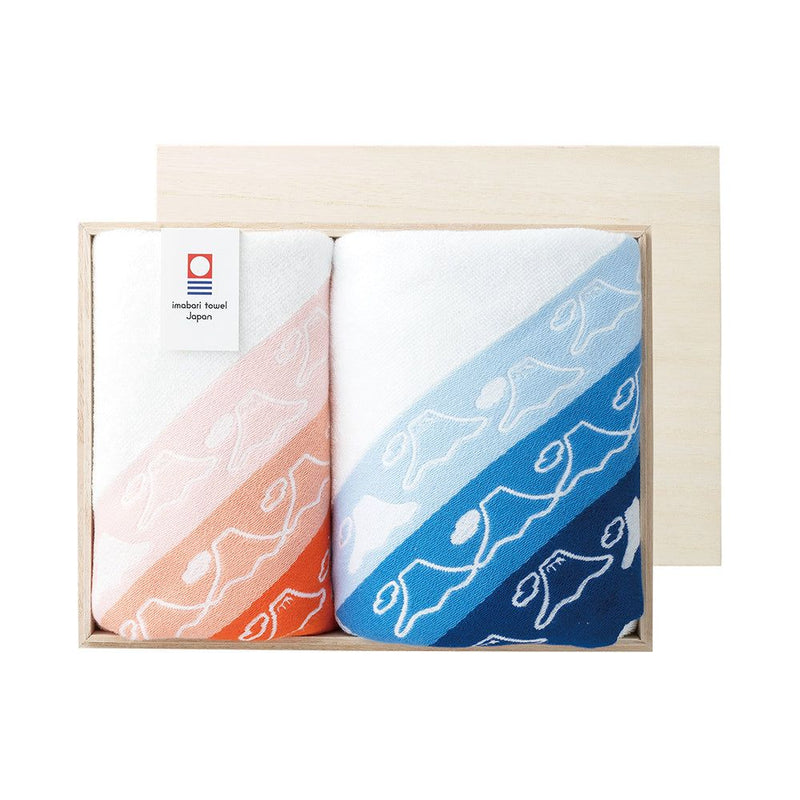 FUJI Towel Set B With wooden box Japan Craze Shop | j-Grab Mall Sakura Japan