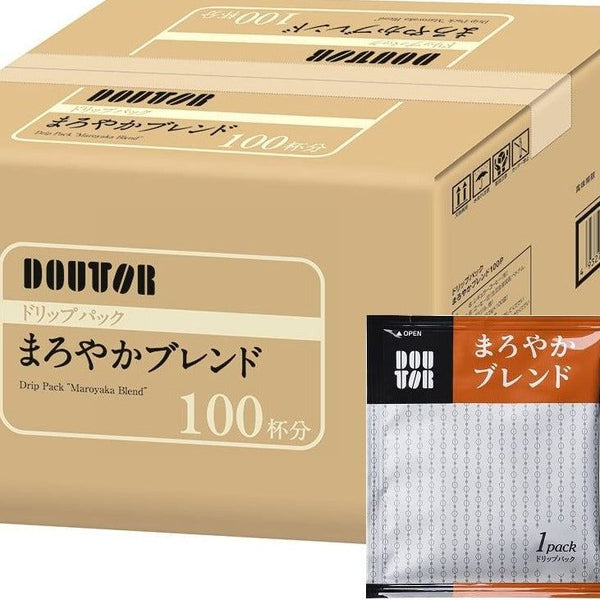Doutor Coffee Drip Pack Mellow Blend Maroyaka Blend 100 cups Japan | j-Grab Mall Sakura Japan