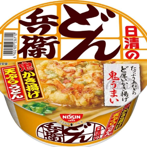Nissin DONBEI Kakiage Tempura Instant Udon Noodle  97g x 12 packs Japan | j-Grab Mall Sakura Japan