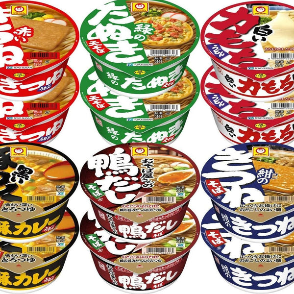 Maruchan Japanese Style Instant Noodle Colorful 6 Type 12 Packs | j-Grab Mall Sakura Japan