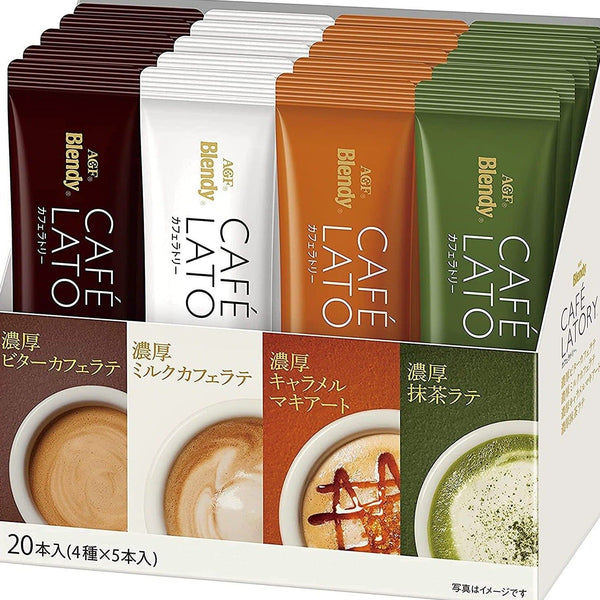 AGF Blendy Cafe Latory Stick Assortment 20 sticks Coffee Sticks Japan | j-Grab Mall Sakura Japan