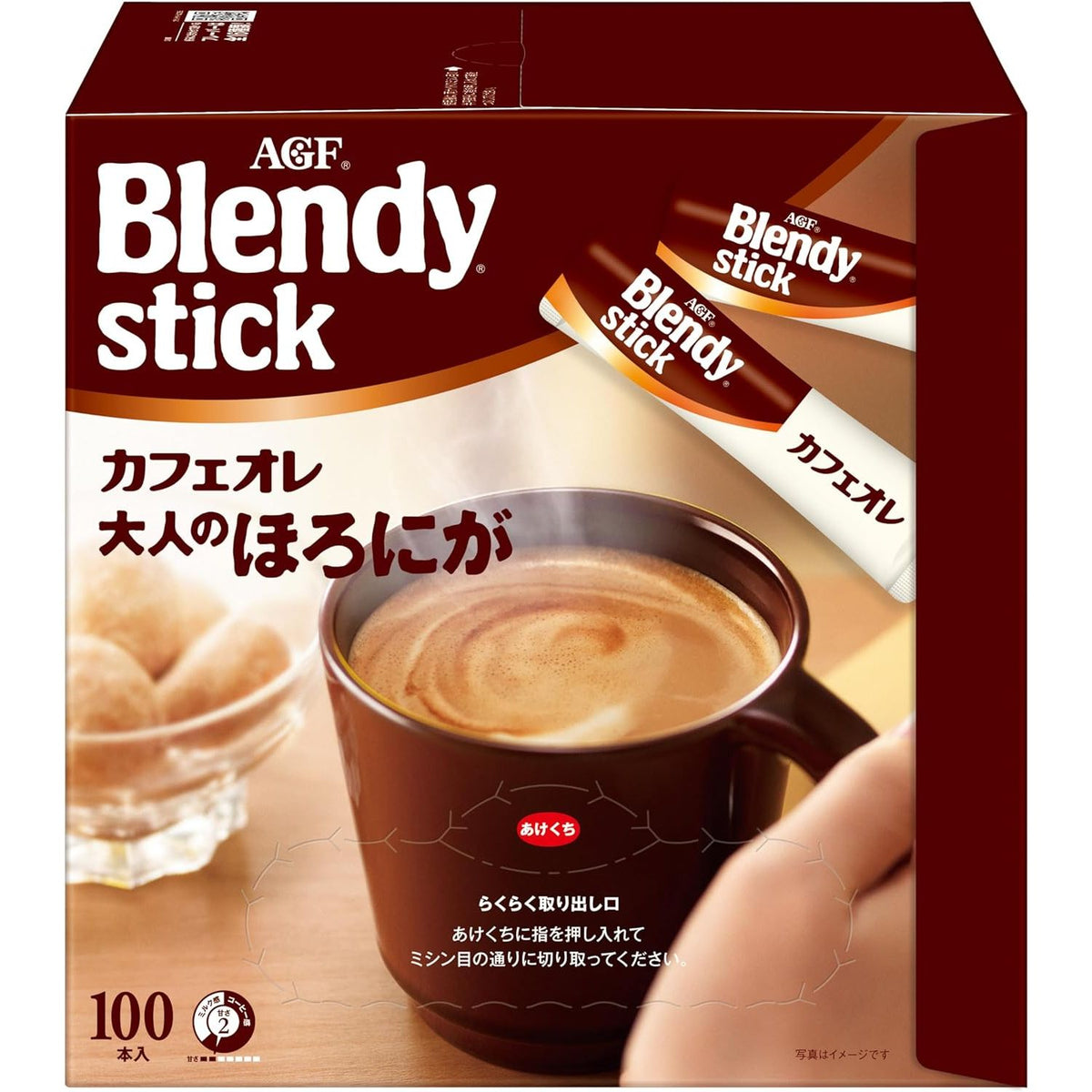 AGF Blendy Stick 詰め合わせ 7種セット計42本 AGF Blendy Stick Cafe au Lait for Adults 100 Sticks Made in JAPAN - To